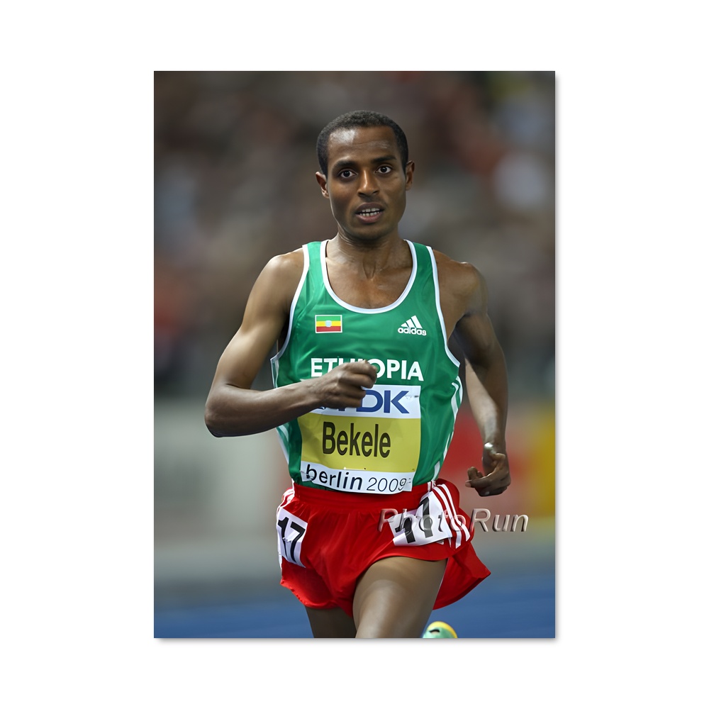 Poster Kenenisa en Pleine Course